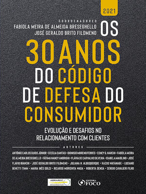 cover image of Os 30 anos do Código de Defesa do Consumidor